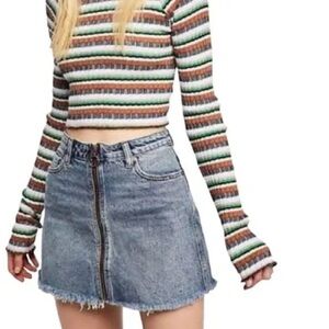 Free people zip up skirt